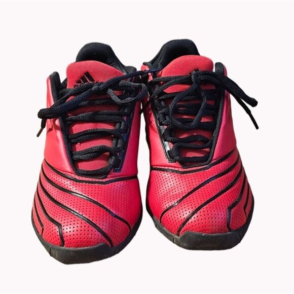 Adidas T-mac 2 Restomod Rockets Basketball Shoes GY2135 Red Black Men's Size 8.5 - Picture 2 of 13